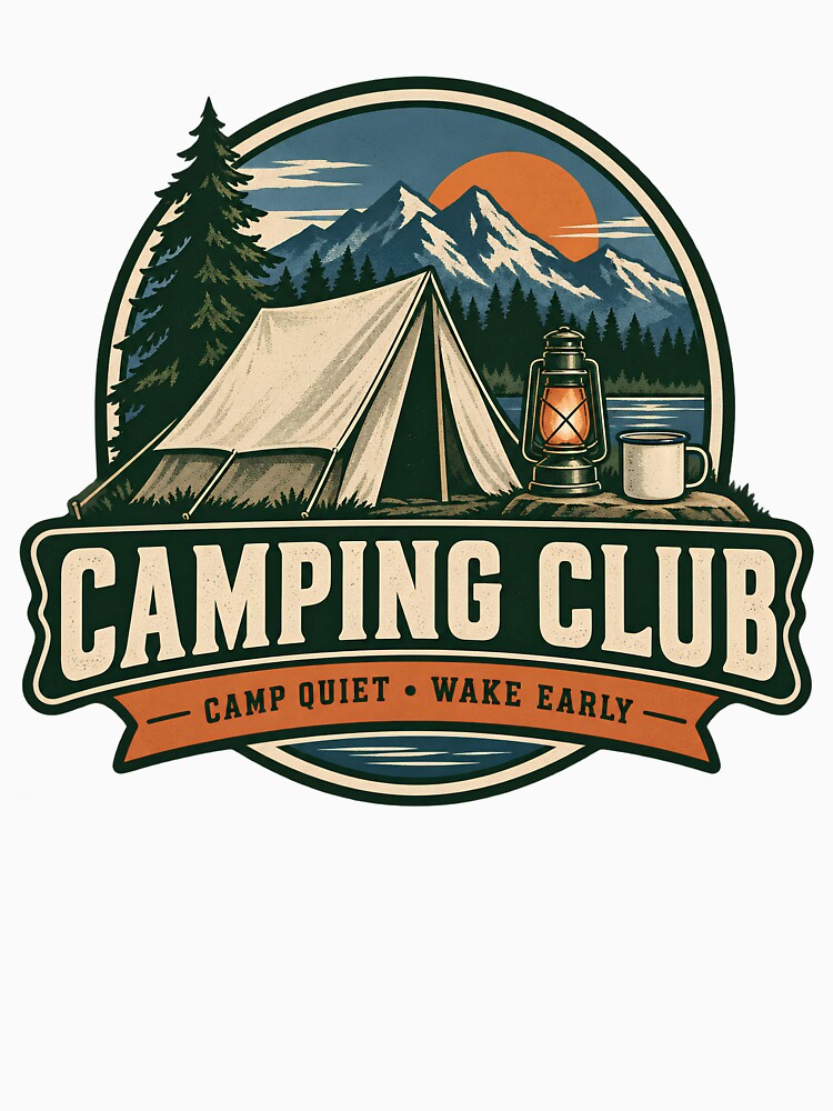 Vintage Camping Club Mountain Outdoor Design by Mostafa Studio