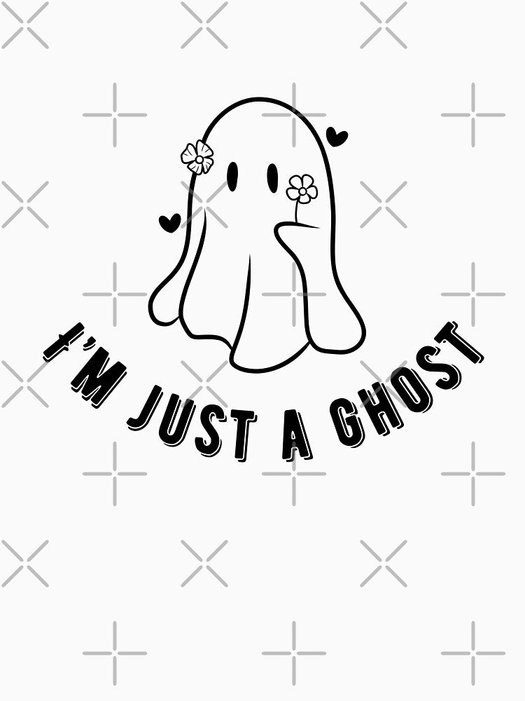 Spooky Funny Cute Ghost by Shaymalily