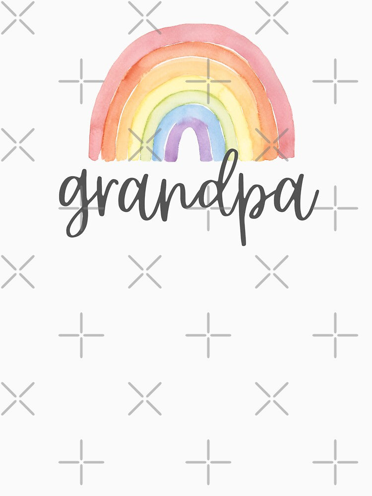 Grandpa - Colorful Pastel Rainbow - Family Reunion by patternjp
