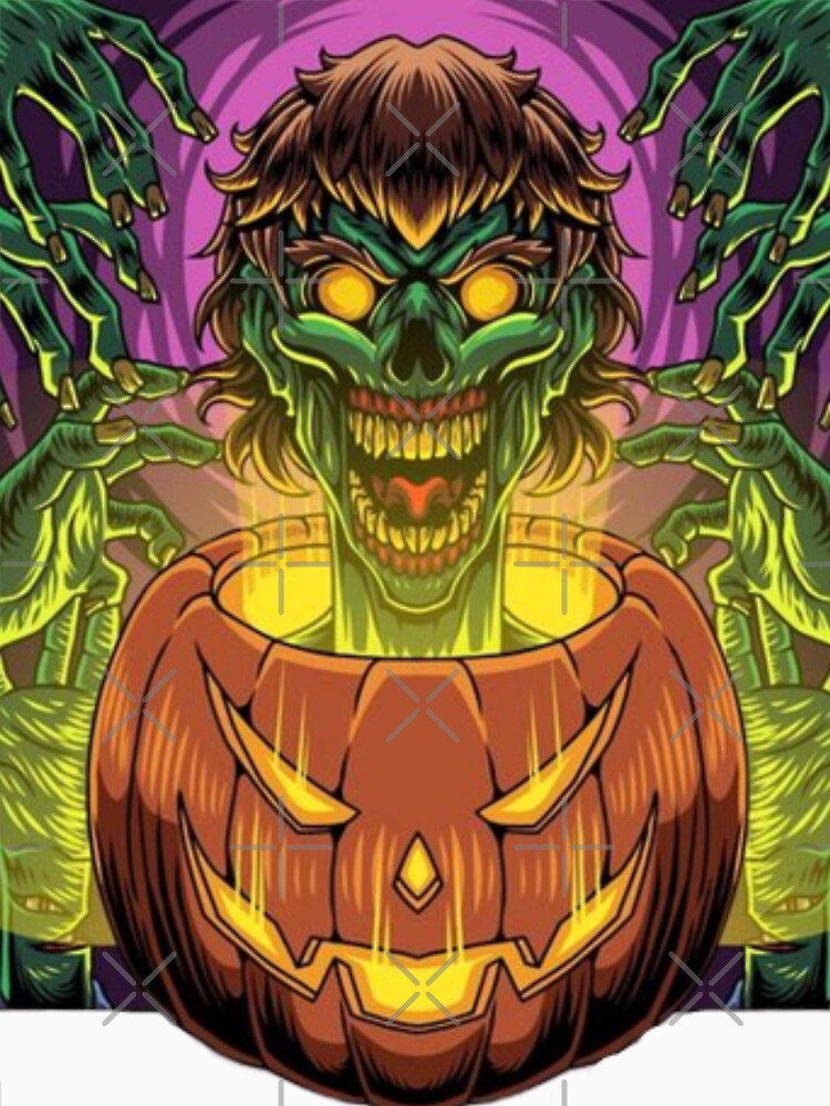 Zombie in Halloween Pumpkin Head by Ivan Šanjug