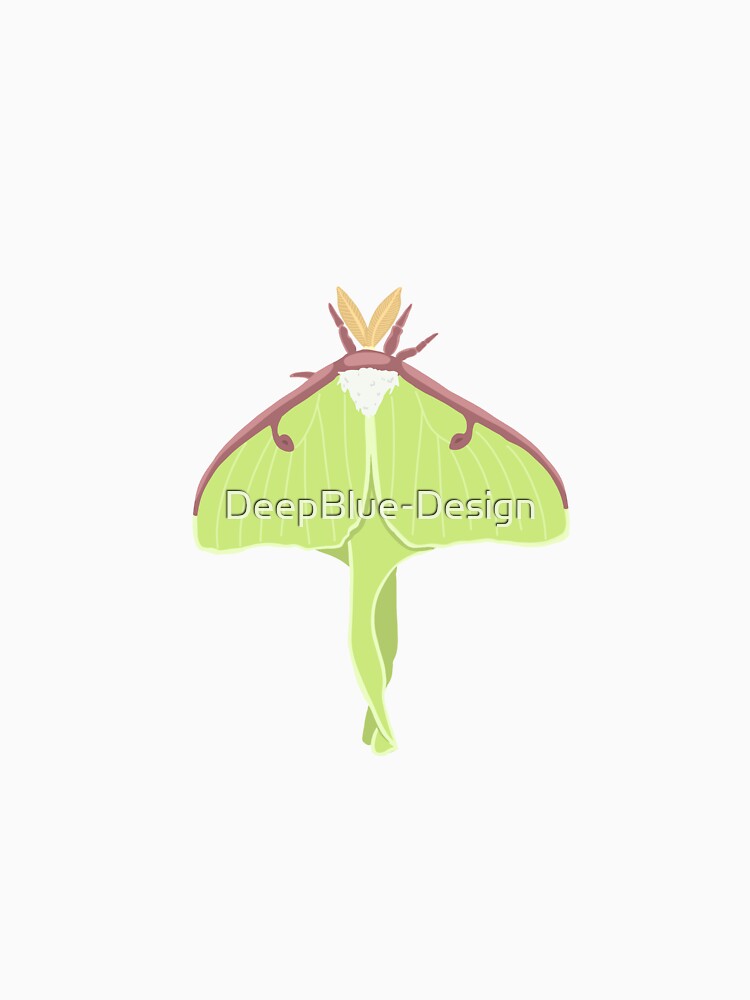 Luna Moth Sticker by DeepBlue-Design
