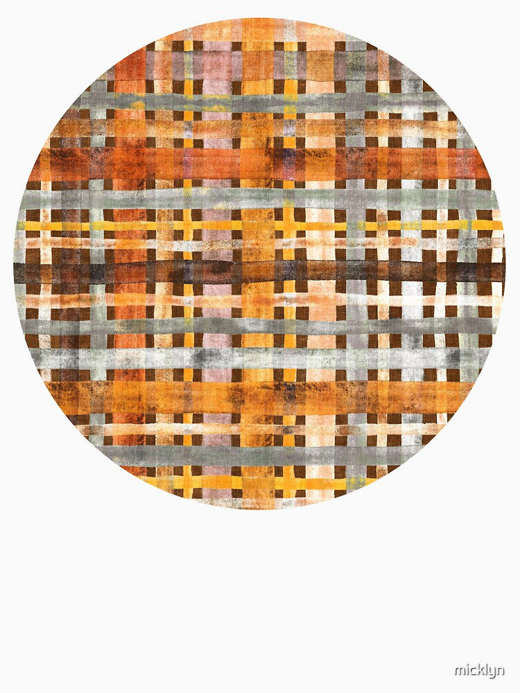 Rustic Farmhouse Check in Earthy Browns by micklyn