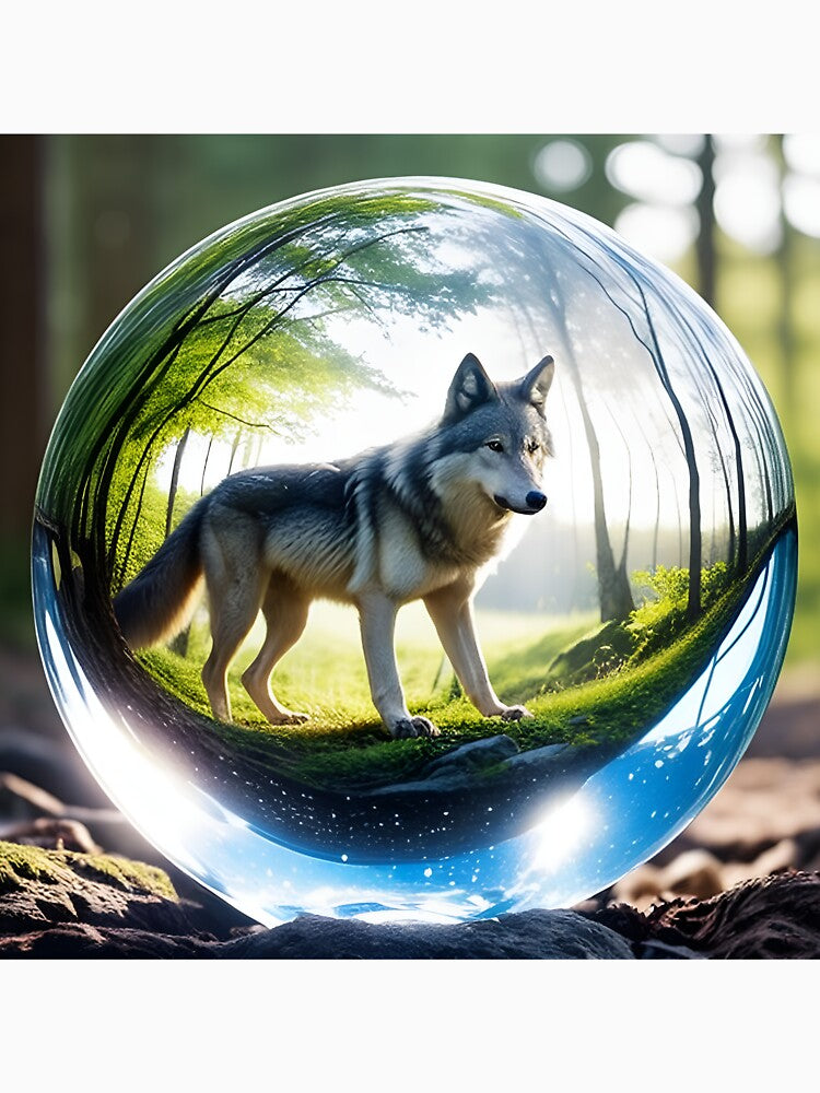 Wolf in Crystal Ball by Matthew Milner