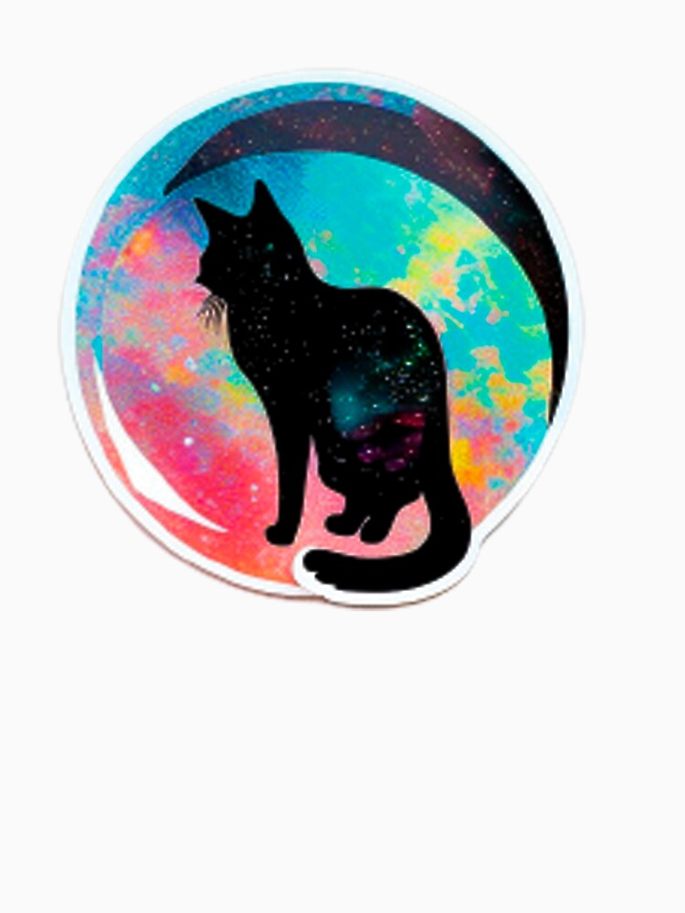 Holographic Black Moon Cat Waterproof by HBMdesigner