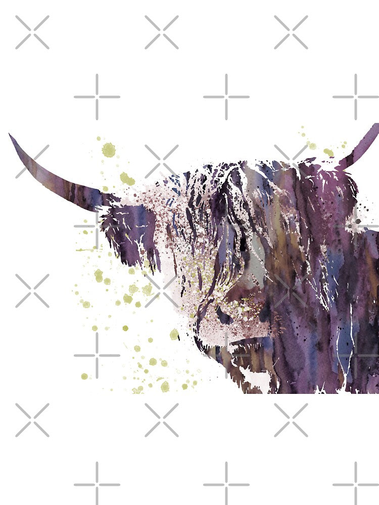 Highland cow, watercolor Highland cow by Rosaliartbook