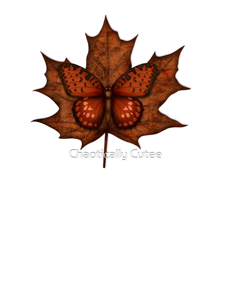 Autumn Fall Cottage Maple Butterfly by Chaotically Cutee