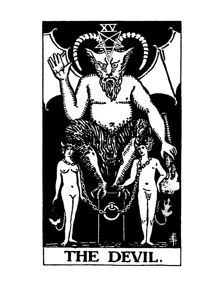 The Devil Tarot Card Shirt Tarot Card 15 XV by jgmorga3