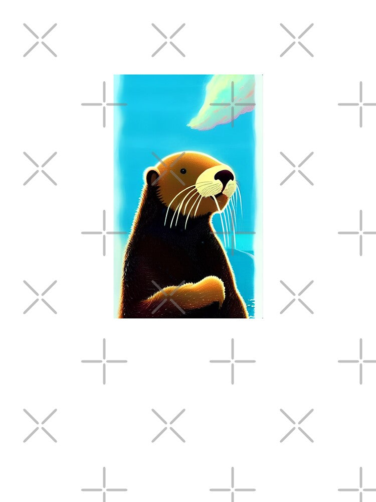 Sea otter by GroovyDino