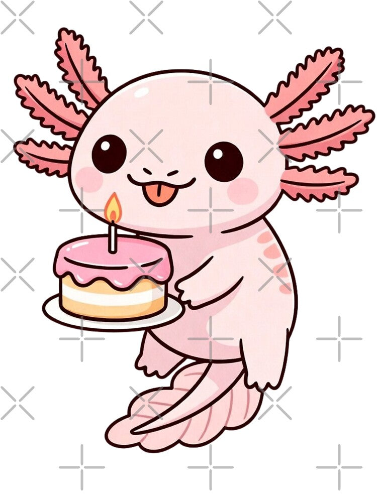 Funny Axolotl Birthday Pun Design by GrumpySableye