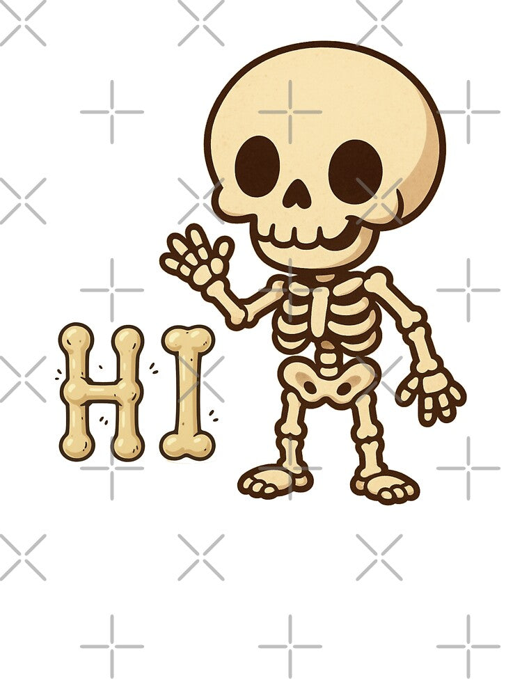 Cute Cartoon Skeleton Halloween Gifts by Prints-by-Olaf