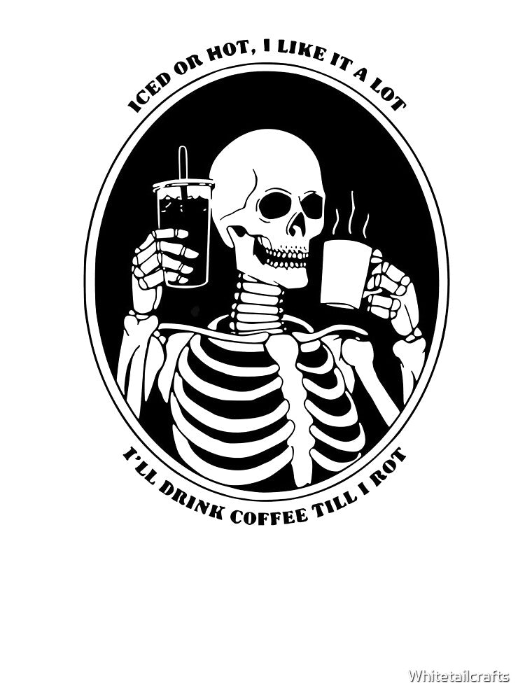 Coffee rot skeleton iced or hot coffee by Whitetailcrafts