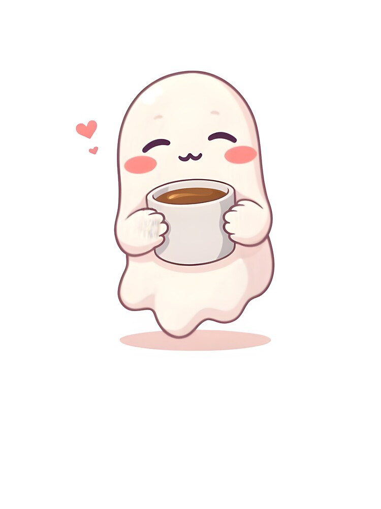Ghost with Coffee - Haloween by zsuetamArt