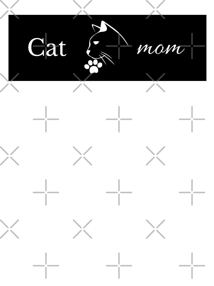 Cat mom ( Design with black background ) by Agit