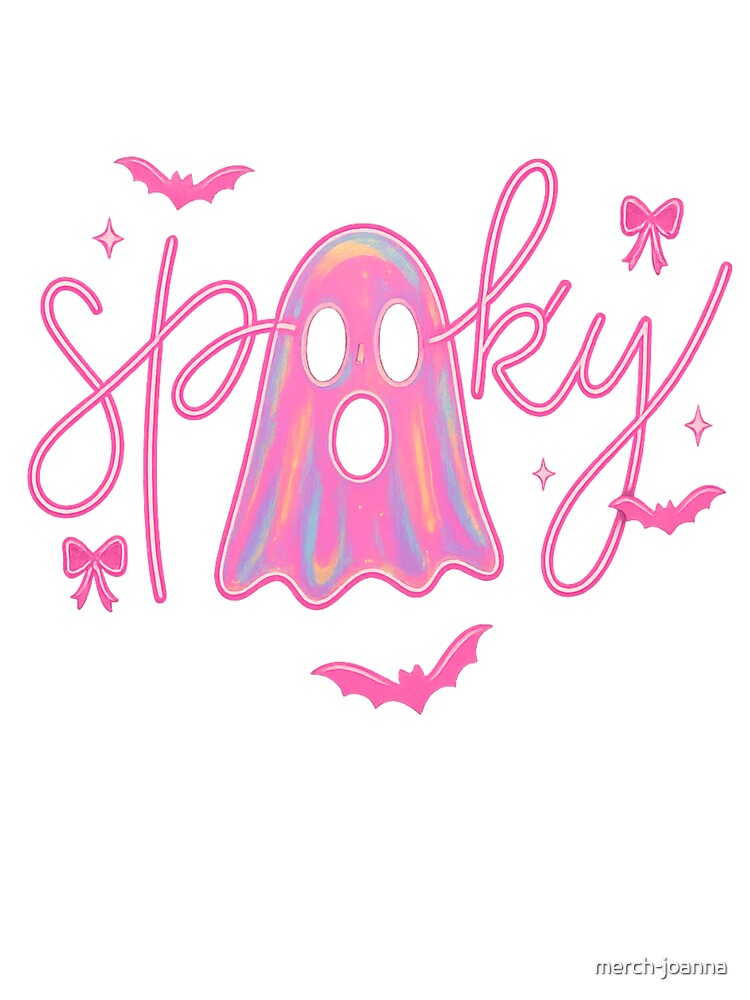 Pink Spooky Ghost – Cute Aesthetic Halloween Design by merch-joanna