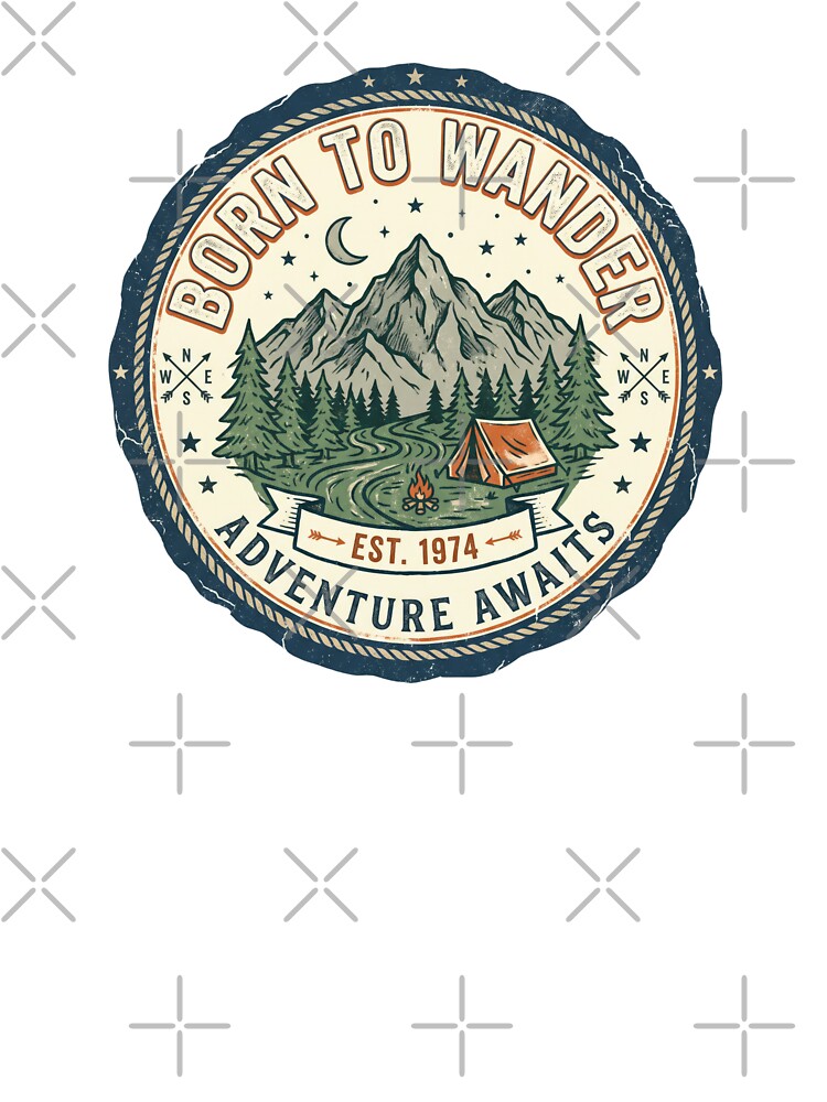 Born to Wander - Adventure Awaits by RetroTrailCo