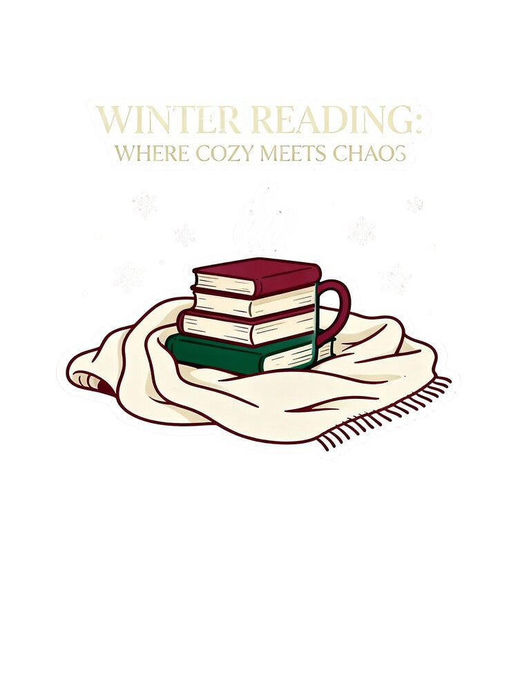 Winter Reading: Where Cozy Meets Chaos by GeoWhimsy Studio