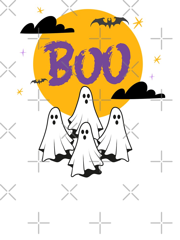 Cute Halloween Ghosts by Sartoris Art