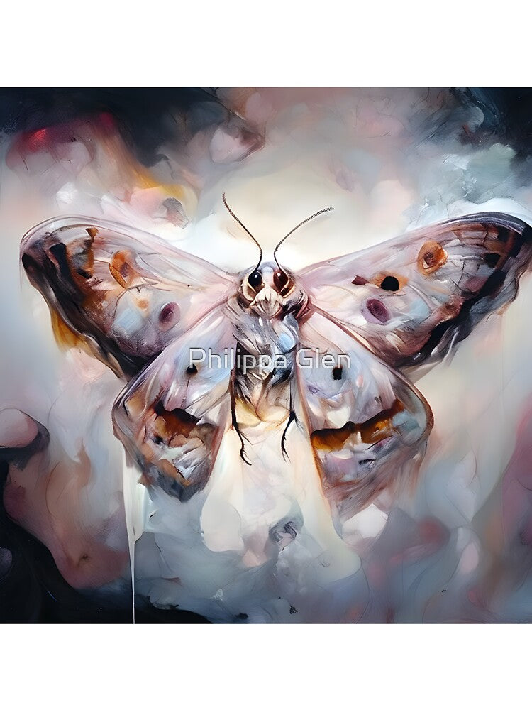 Midnight Moth - Oil Painting Print by Philippa Glen