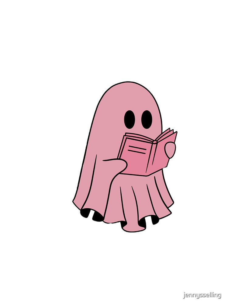 Ghost Reading Pink by jennysselling