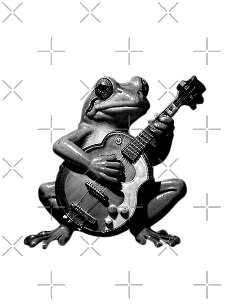 Frog playing banjo" cool Goliath frog playing banjo , frog lover by Obinne