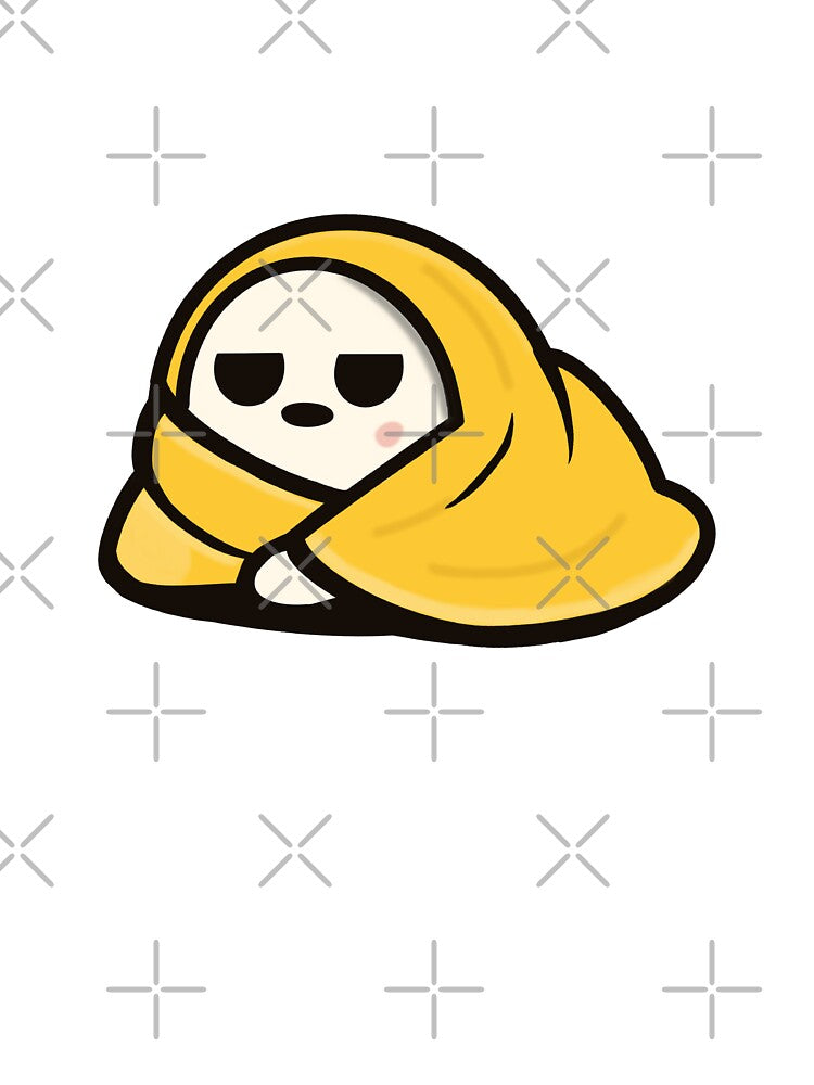 Cozy Blanket Ghost Cute Introvert by OlhaDreamArt