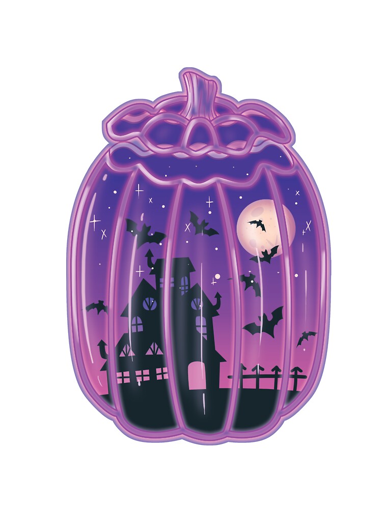 Glass Pumpkin Haunted House by Luv Maila