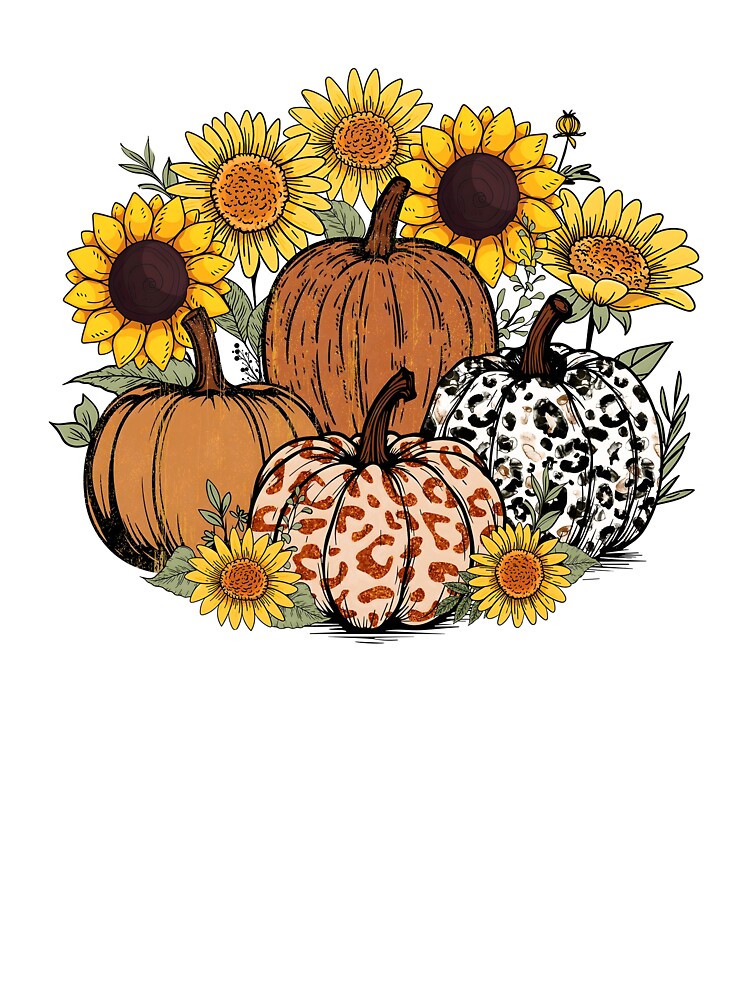 Floral Fall Pumpkin by Svanteblix