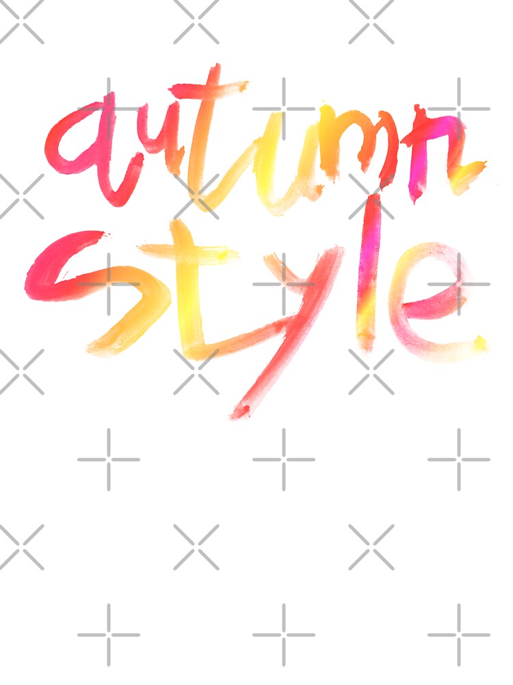 Handwritten word Autumn style | autumn style lettering by lausn