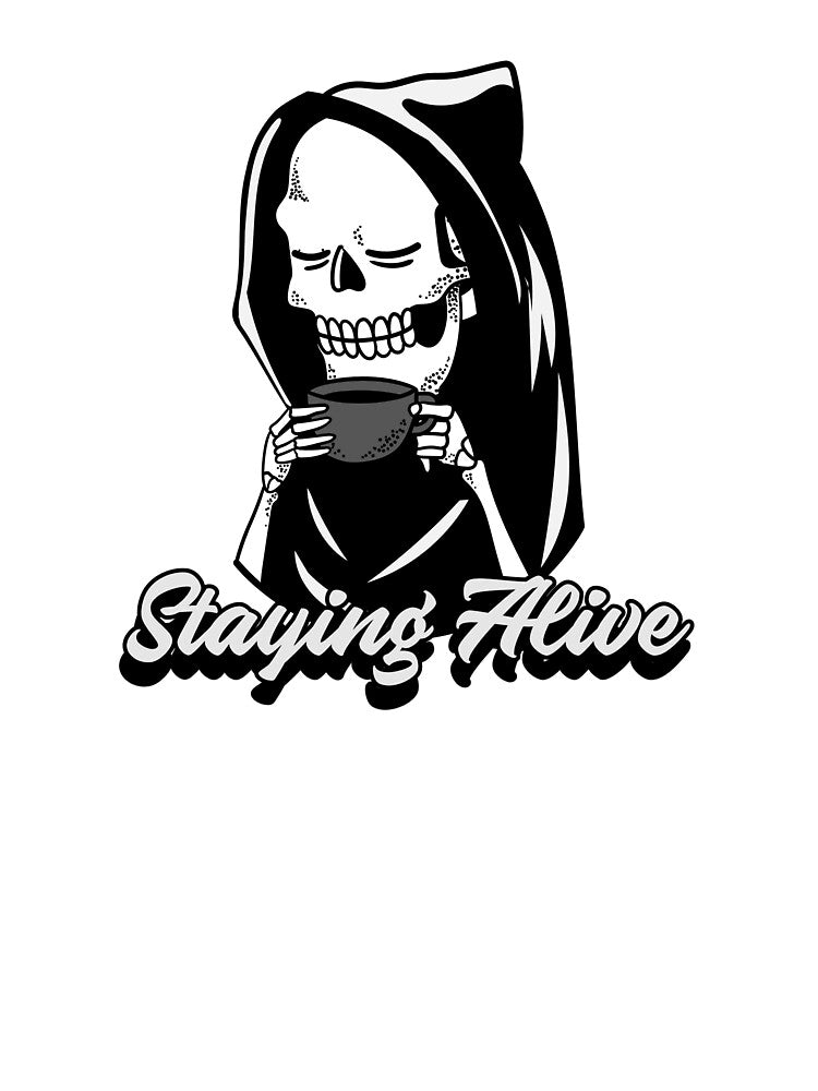 Staying Alive Coffee Skull by ProEf