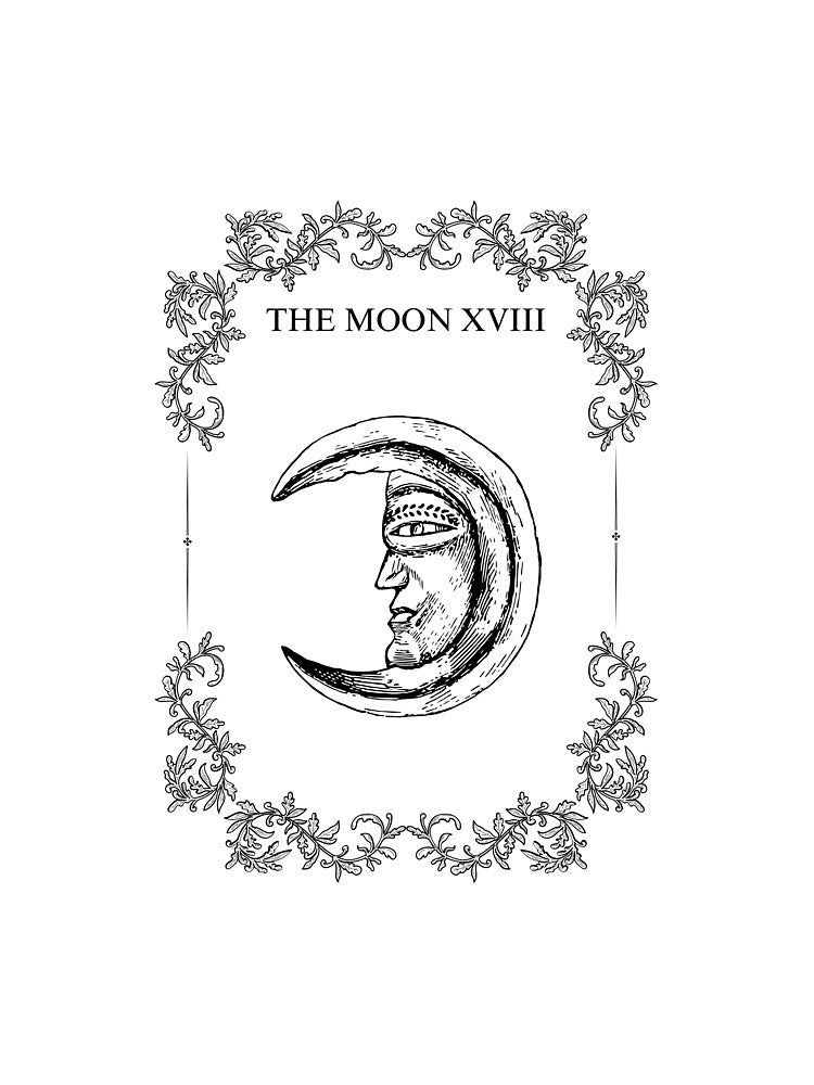 The Moon Tarot Card by bebbleboint