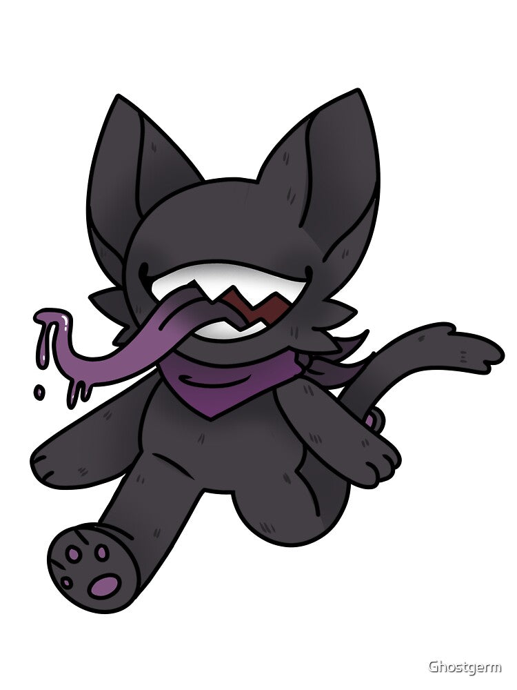 Tongue cat (running) by Ghostgerm