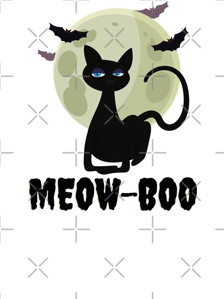 Funny Meow Boo Halloween cat  - Full Time Cat Mom by StarByAsem