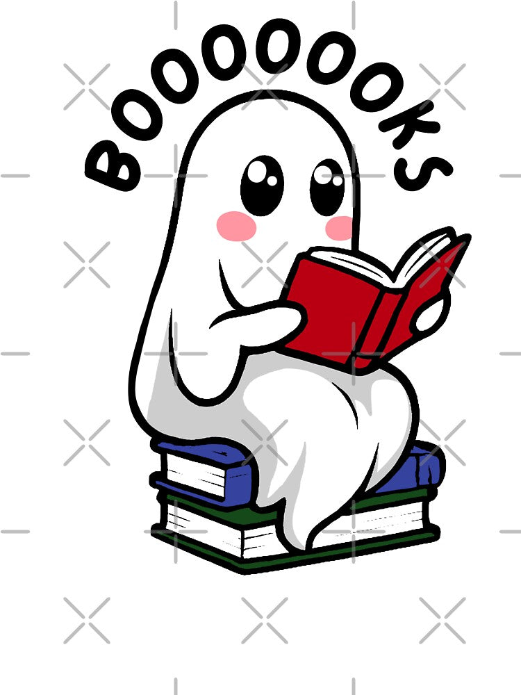 Book reading sheet Cute ghost by FarieArt