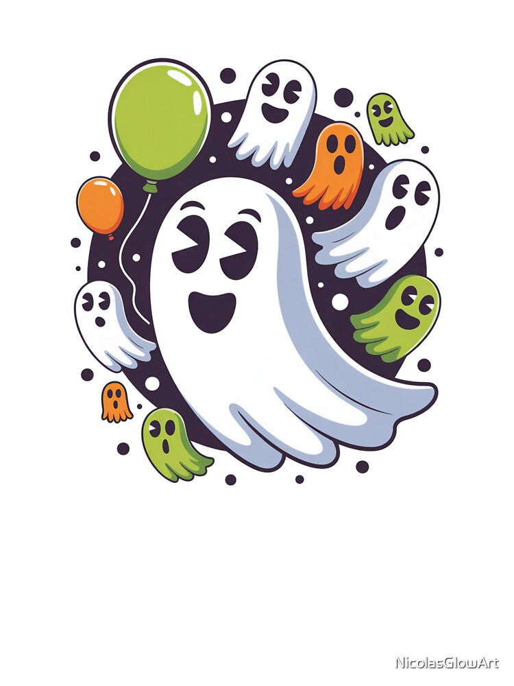 Ghosts Balloons by NicolasGlowArt