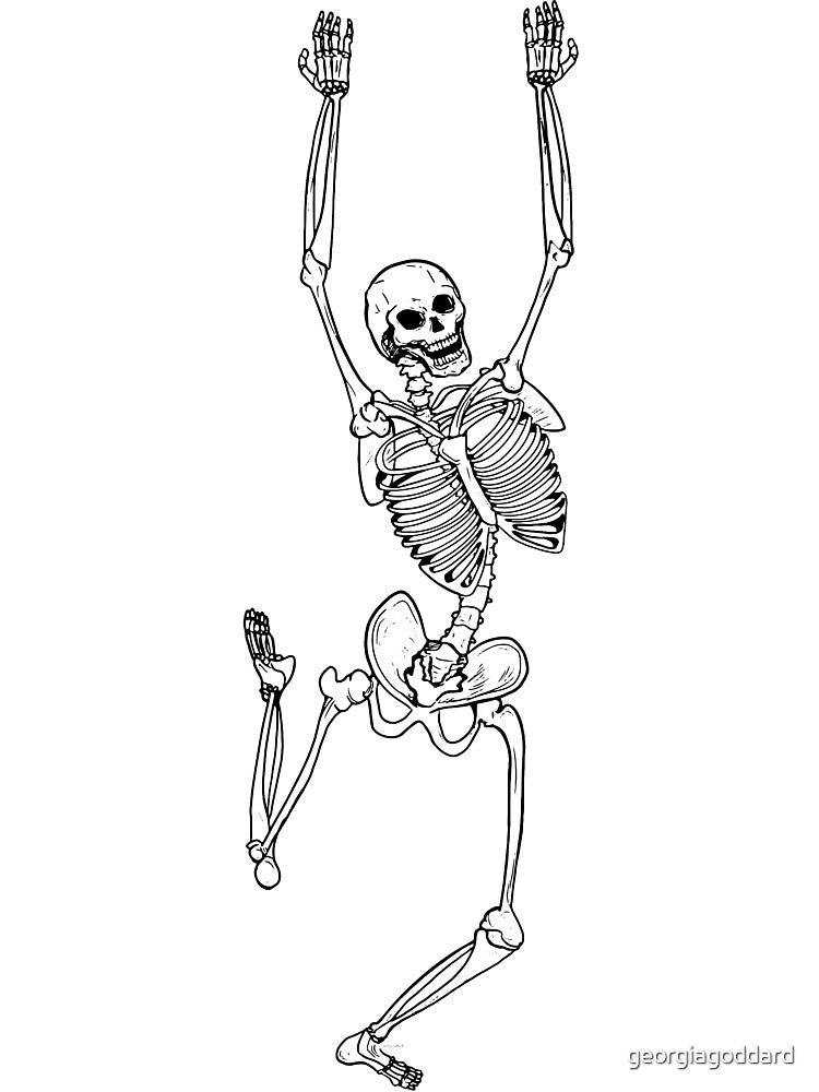 Skeleton Dance - Halloween Party Skeleton by pixiegutsGB