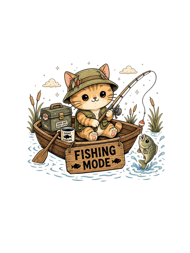 Fishing Mode – Cute Cat Fishing Adventure by MySthore