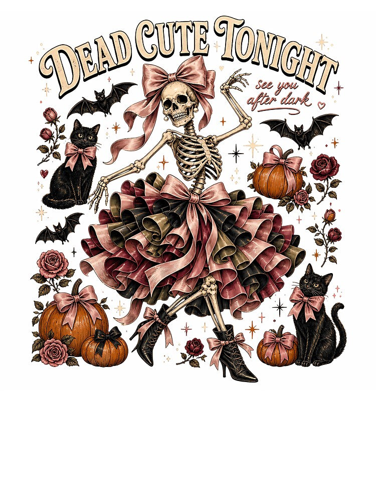 Dead Cute Tonight – Coquette Dancing Skeleton by JoyfullyOffbeat