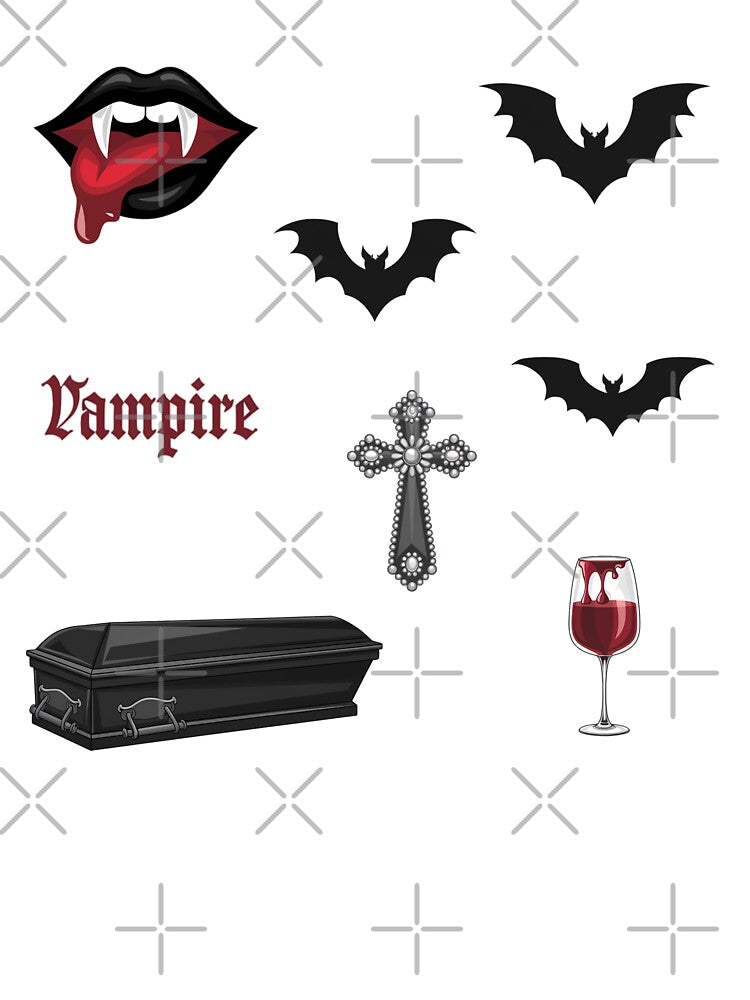 Gothic Vampire Aesthetic Sticker Pack by ArtadoraDesignz