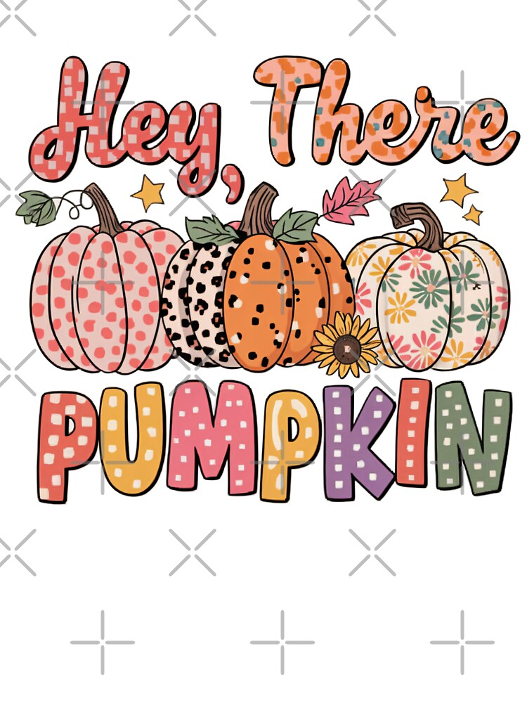 Hey There Pumpkin Retro Fall Design by Charlietule