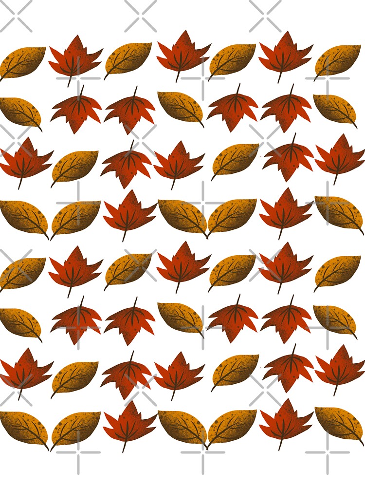 Cozy Autumn Leaves Seamless Pattern - Fall Foliage Illustration by TheArtOfTreble