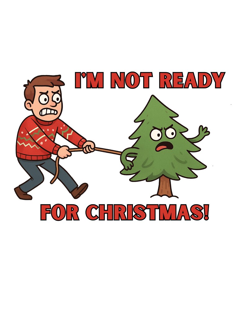 Funny Christmas Tree Pull Cartoon – Christmas Comedy Scene by JudithLatko