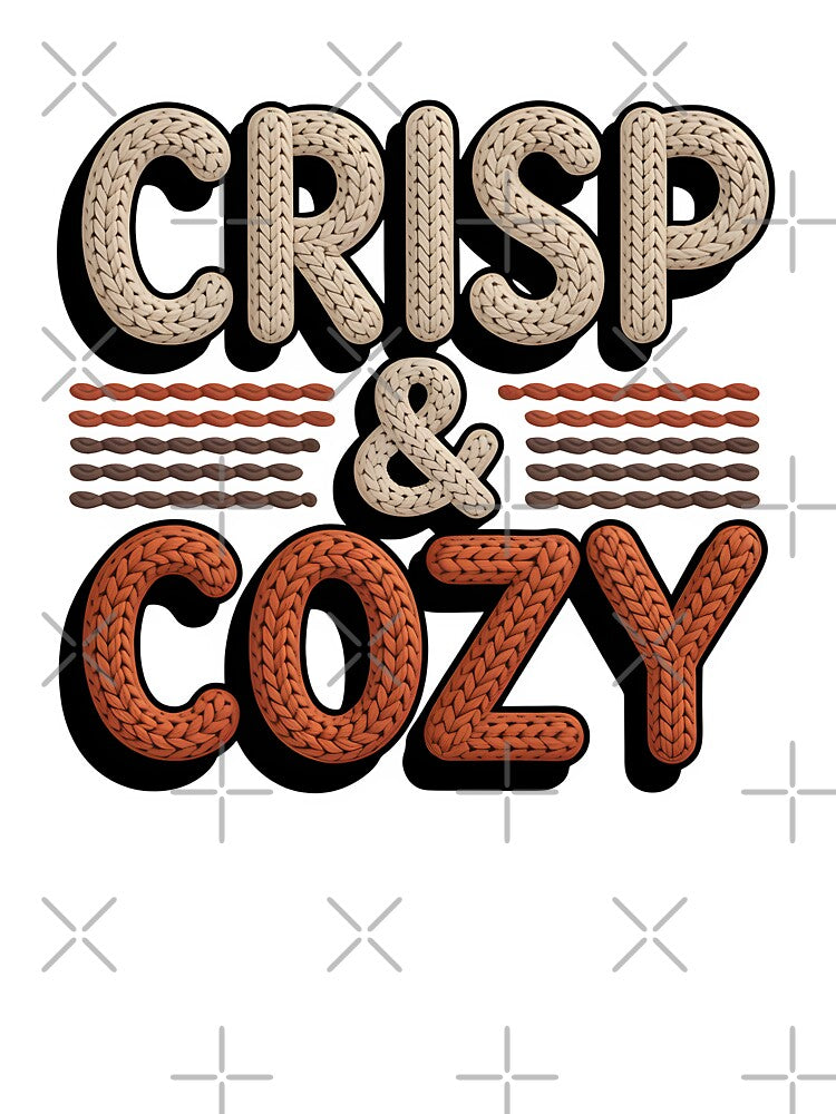 Crisp & Cozy - Bold Autumn Typography Design by Jollys-ArtShop