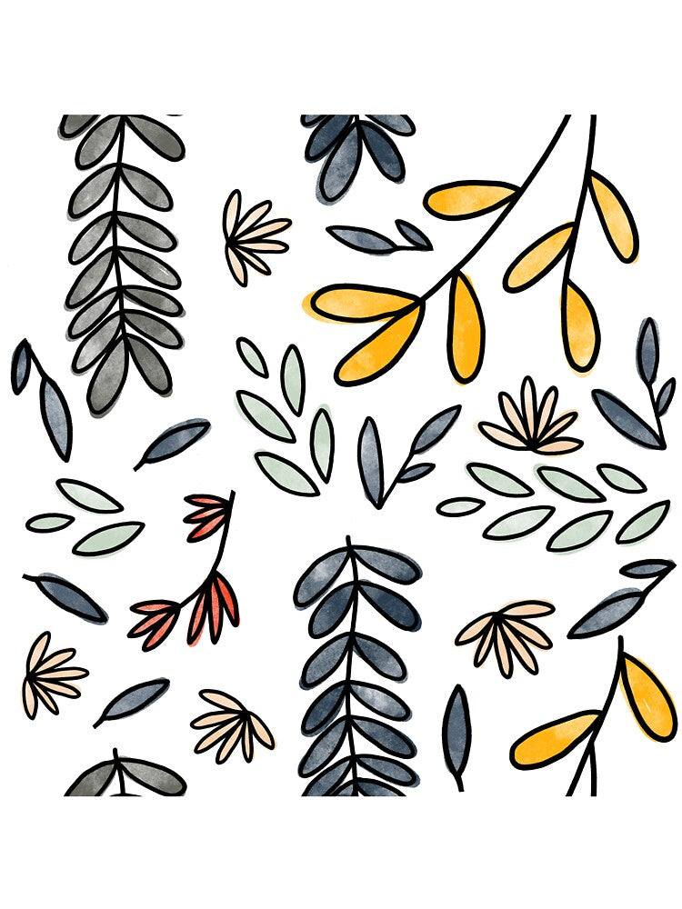 fall floral pattern by alastres