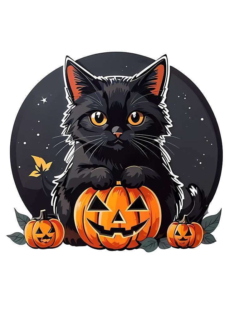 Halloween Black Cat by Win Hardy