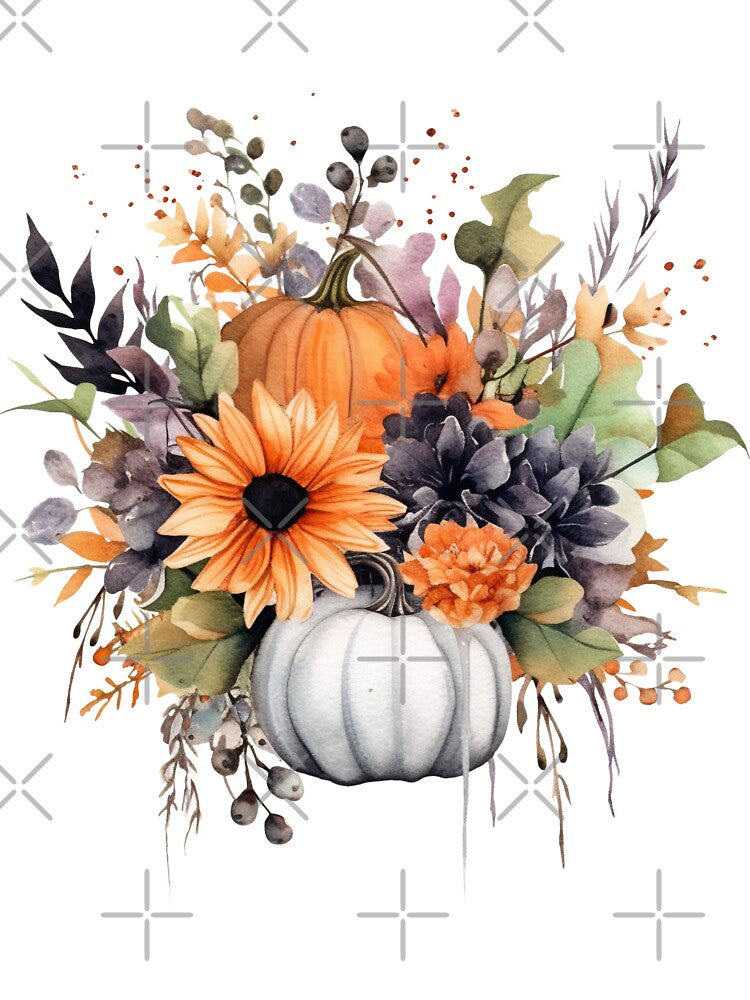 Fall floral pumpkins by PawsandPages