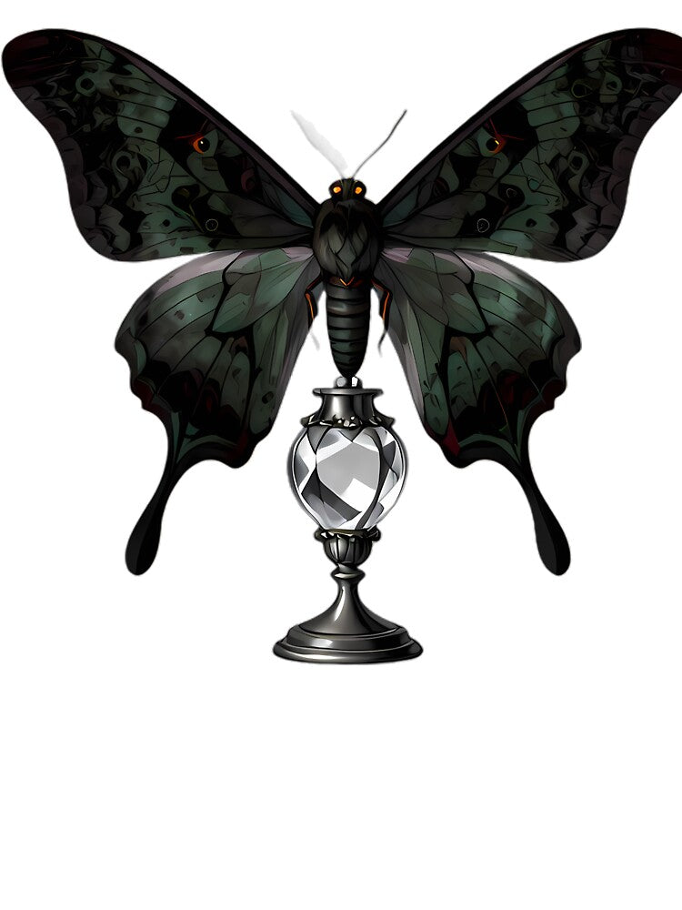 Gothic Phantom Luna Moth Perfume Atomiser by IllumeInk