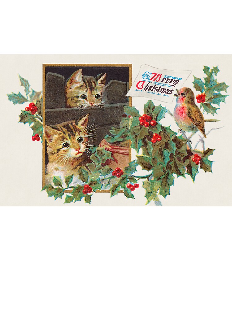 Vintage Christmas Card Merry Christmas (1911) by Designedbysm