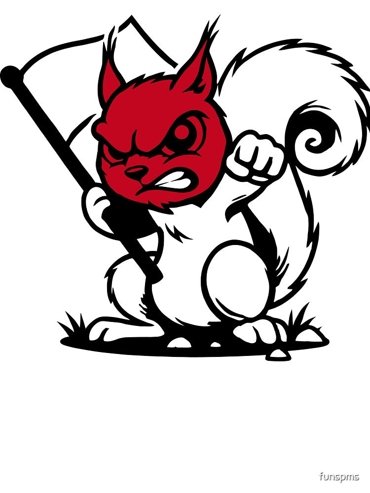Angrey squirrel by funspms