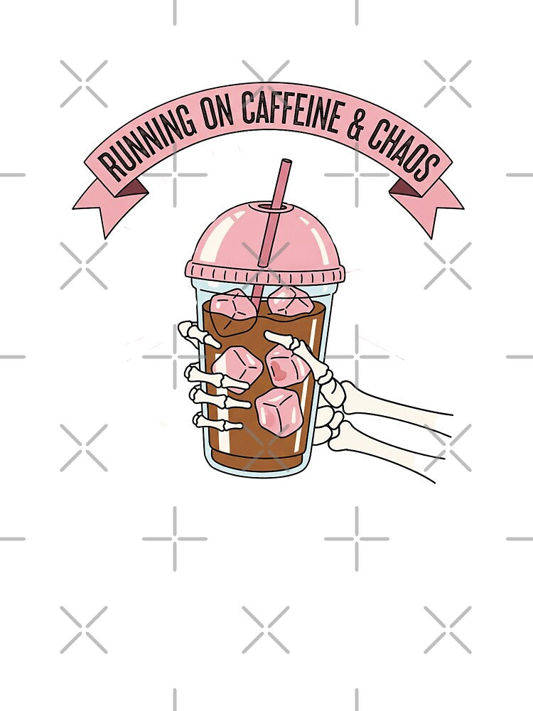 Running on coffee and chaos - halloween spooky design by cocomelon168