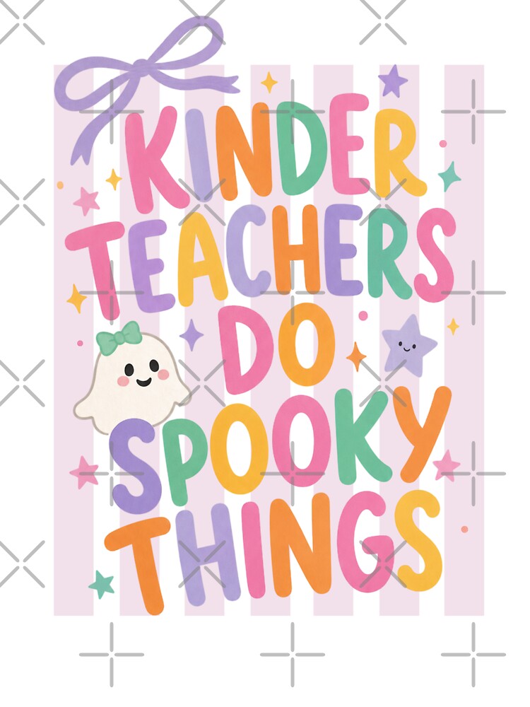 Coquette Kinder Teacher Spooky Things, Halloween Teacher by Adadita
